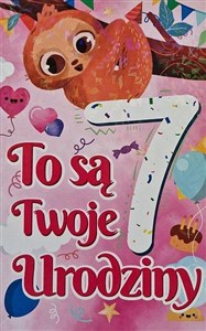 Picture of Karnet Urodziny 7 dziewczynka