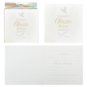 Obrazek Zaproszenie Chrzest 5szt