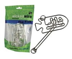 Obrazek Układanka metalowa Ryba torebka