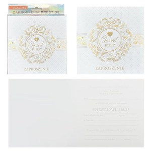 Obrazek Zaproszenie Chrzest 5szt