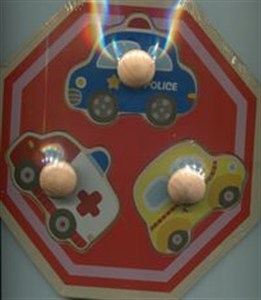 Picture of Układanka dewniana ośmiokątna Pojazdy