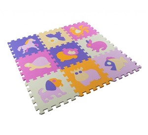 Obrazek Mata puzzle piankowe na podłogę Zwierzątka