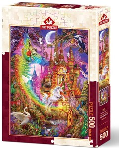 Obrazek Puzzle 500 Tęczowy zamek
