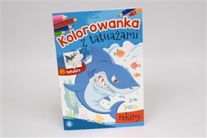 Obrazek Kolorowanka z tatuażami Rekiny