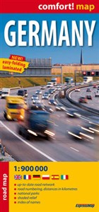 Obrazek Germany laminowana mapa samochodowa 1:900 000