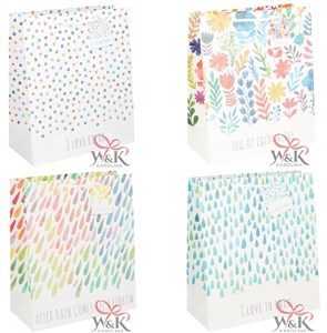 Picture of Torebki prezentowe JYWK 22251 XL mix wzorów 12 sztuk