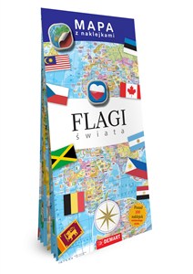 Obrazek Mapy z naklejkami. Flagi świata.
