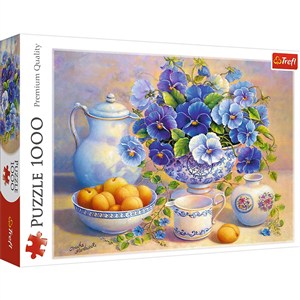 Obrazek Puzzle Niebieski bukiet 1000