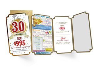 Picture of Karnet urodziny 30
