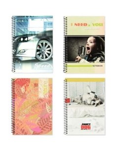 Obrazek Kołozeszyt A5/100K 55g kratka MIX