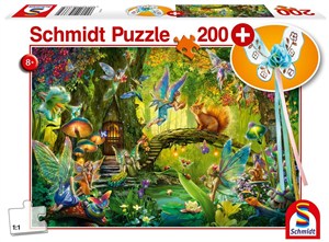 Picture of Puzzle 200 Leśne wróżki + różdżka