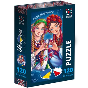 Obrazek Puzzle 120 Ukraina and Poland DT100-16