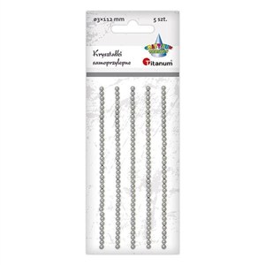 Picture of Kryształki samoprzylepne perełki białe 35szt