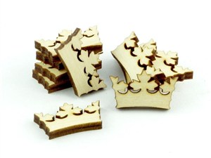 Obrazek Znaczniki drewniane - korona