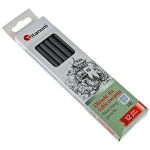 Obrazek Ołówki do szkicowania HB 12szt