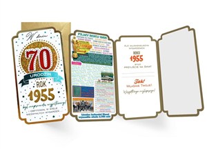 Picture of Karnet urodziny 70