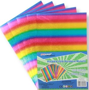 Obrazek Pianka rainbow metalic 20x30 5szt