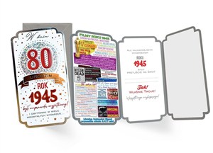 Picture of Karnet urodziny 80