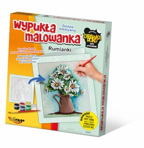Obrazek WYPUKŁA MALOWANKA KWIATY RUMIANKI 69006