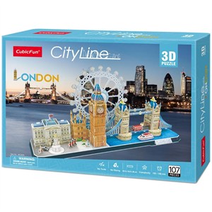 Obrazek Puzzle 3D City Line London 107