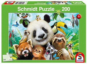 Obrazek Puzzle 200 Wesołe zwierzaki 109058