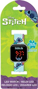 Obrazek Zegarek LED z kalendarzem Stitch LAS4039