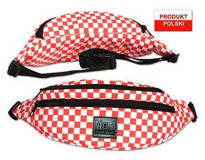 Picture of Saszetka nerka szachownica czerwona