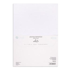Picture of Zestaw papierów 220g biały A4 20ark