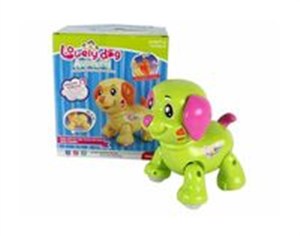 Picture of Pies chodzący na baterie żółty