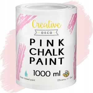 Obrazek Farba kredowa różowa do drewna 1000ml