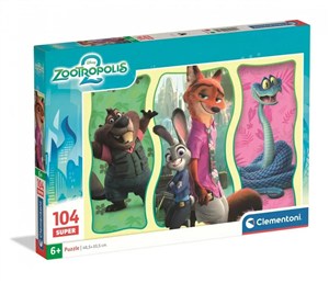 Obrazek Puzzle 104 Super Zootopia 2 25082