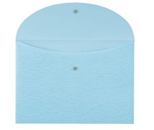 Picture of Teczka kopertowa zamykana na zatrzask PASTELOWY NIEBIESKI