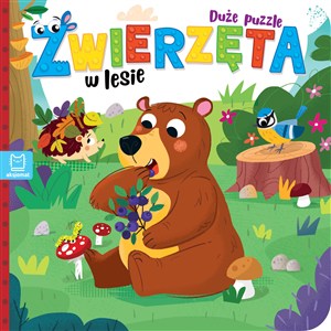 Obrazek Zwierzęta w lesie. Duże puzzle