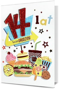 Obrazek Karnet Urodziny 14