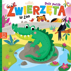 Obrazek Zwierzęta w zoo. Duże puzzle