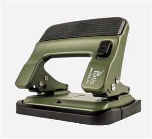 Obrazek Dziurkacz metalowy zielony 30 kartek