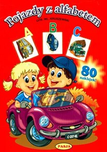 Obrazek Pojazdy z alfabetem 80 naklejek
