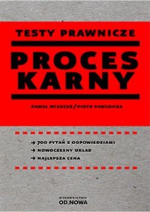 Picture of Testy prawnicze Proces karny