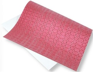 Picture of Papier ozdobny brokatowy 140g 40x60cm czerwony 5ar