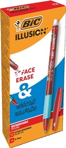 Obrazek Długopis wymazywalny Illusion czerwony (12szt)