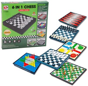 Obrazek Zestaw gier 6w1 magnetyczny