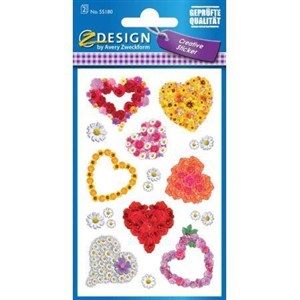 Picture of Naklejki - Serca kwiatowe