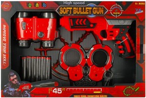 Obrazek Pistolet na strzałki z akcesoriami