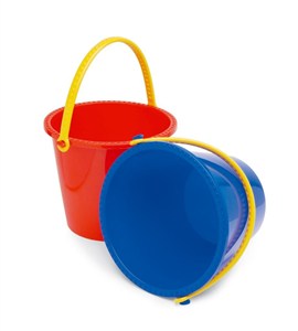 Obrazek PLASTO Duże wiaderko 16,5 cm Czerw/Niebieskie