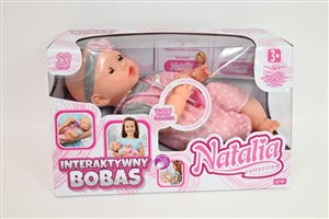 Picture of Lalka Natalia bobas mimiczny ze smoczkiem 41cm