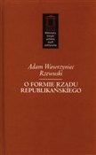 O formie r... - Adam Wawrzyniec Rzewuski -  books from Poland