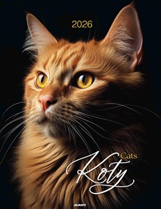 Obrazek Kalendarz 2026 ścienny mały Koty KSM-S-4
