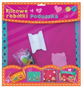Picture of Filcowe robótki Poduszka z sową fuksja