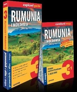 Obrazek Rumunia i Mołdawia 3w1 przewodnik + atlas + mapa explore! guide