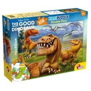 Obrazek Puzzle dwustronne 2w1 supermaxi 108 Dobry dinozaur